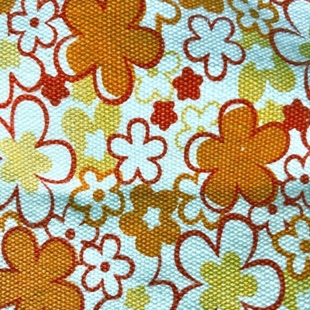 Fashion‎ Express Small Orange Retro Floral Crossbody Bag - Picture 4 of 15